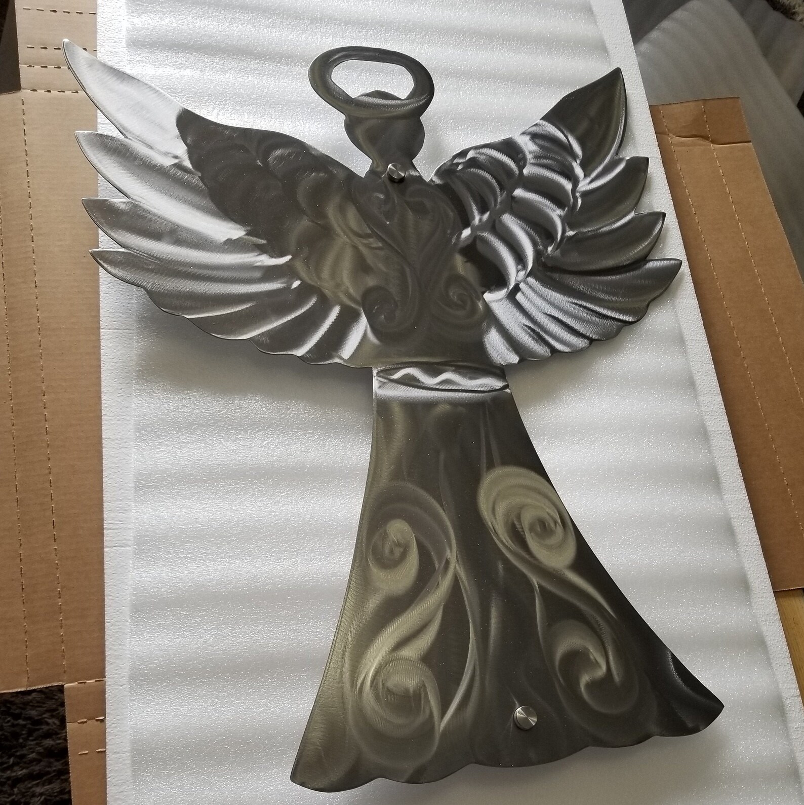 Metal Angel Wall Decor Plasma Cut Angel Sympathy Gift Wall Etsy