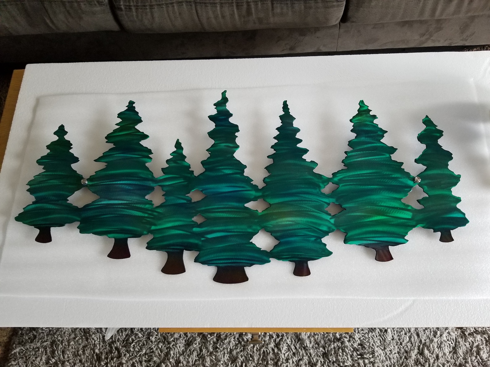 Metal Wall Art Decor Large Pine Trees Modern Wall Art Unique Etsy Ireland
