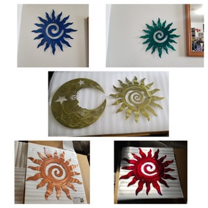 Metalen zon muur kunst groot buiten rustieke koperen metalen zon ETSY handgemaakte metalen zon decor, cadeau voor haar, verjaardagscadeau, boerderij zon decor