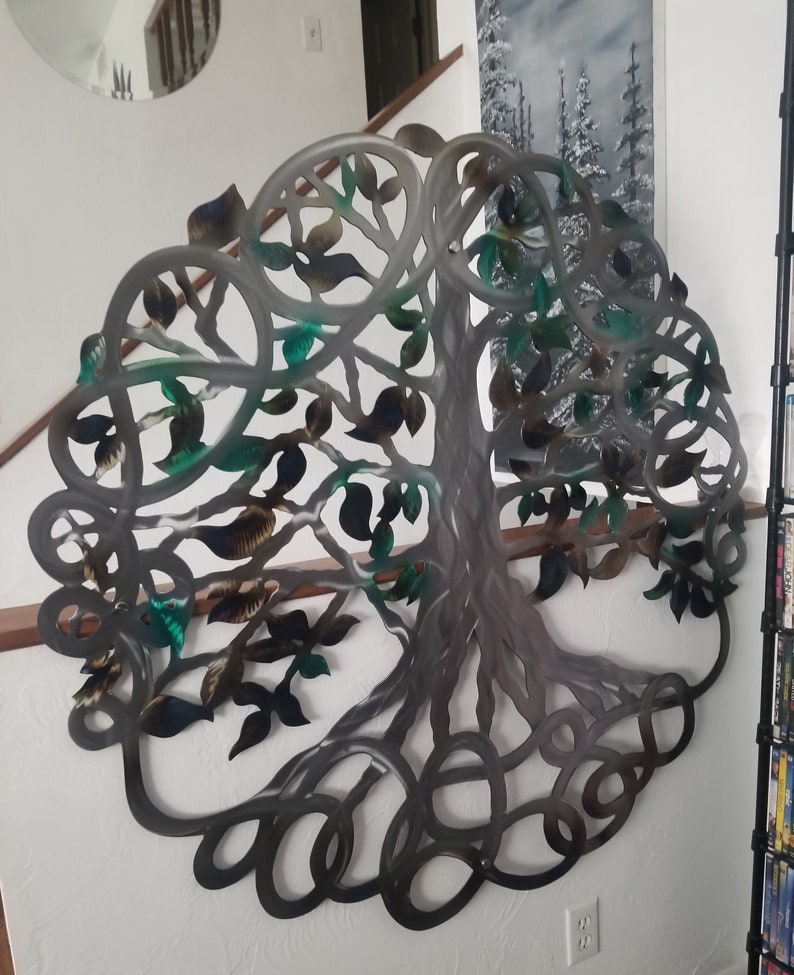 Metal Wall Art Tree of Life Unique Wall Decor Metal Tree - Etsy