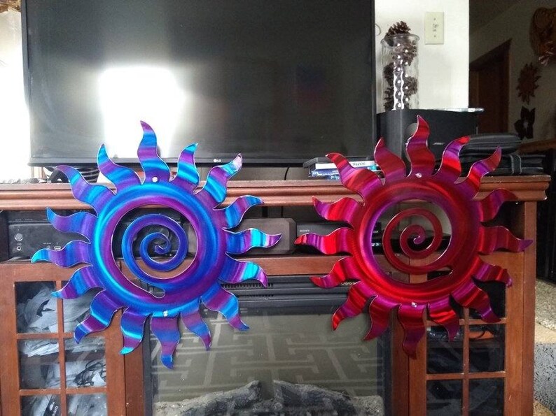 Metal Wall Art Sun ETSY Handmade Wall Decor Copper Metal Sun Etsy