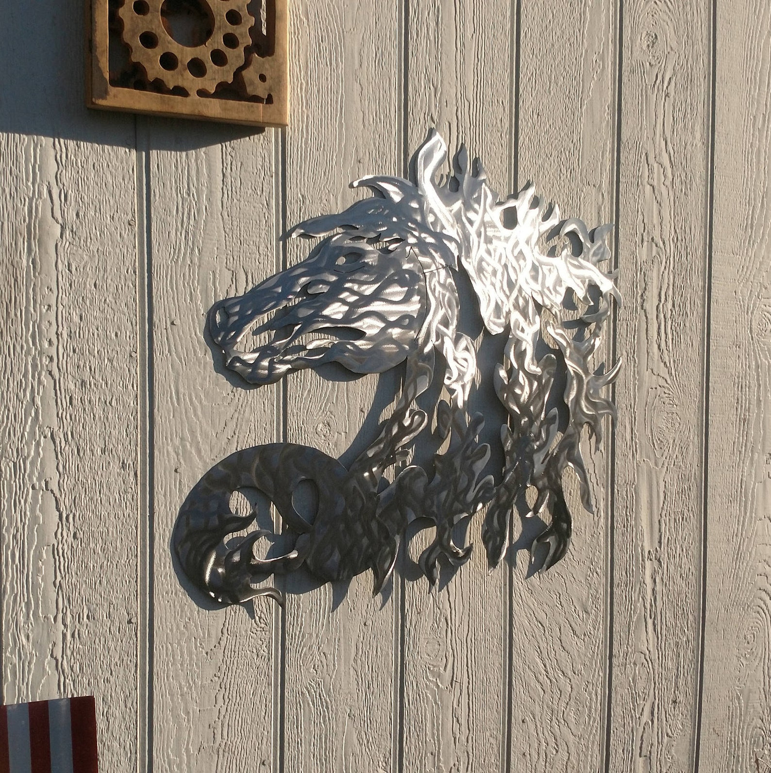 Metal Wall Art Horse Head Large Wall Decor Handmade Metal Art Home and