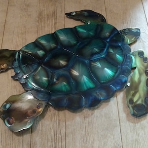 Metal wall hanging art large outdoor wall art sea Turtle sculpture custom beach design artwork home decor front porch gift plasma cut design