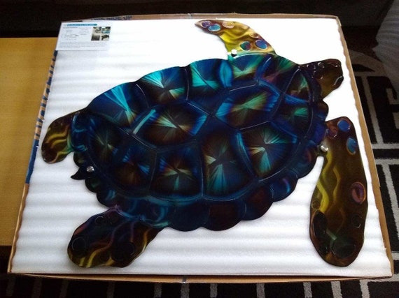 Large Metal Turtle Nautical 30 Wall Decor Handmade - Large Metal Sea Turtle Wall Art Large Metal Turtle Nautical 30 Wall Decor Handmade - Large Metal Sea Turtle Wall Art
