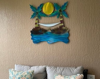 strand thuis geschenken muur decor metalen muur kunst uniek huis decor groot terras kunst huis en woonkamer uniek decor, usa gemaakt ontwerp