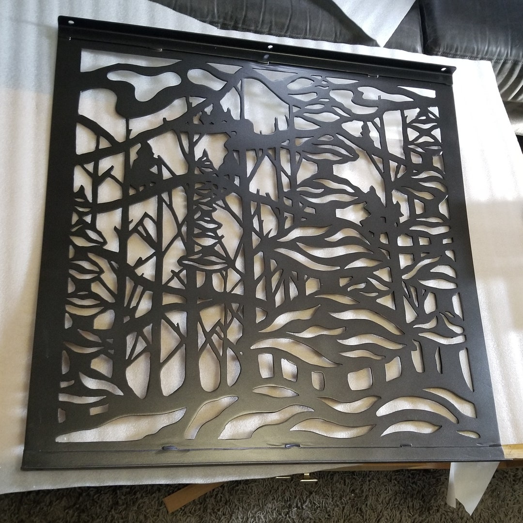 Modern Staircase Insert Custom Decorative Railing Panel Inserts / Metal Art Nature / Custom Made