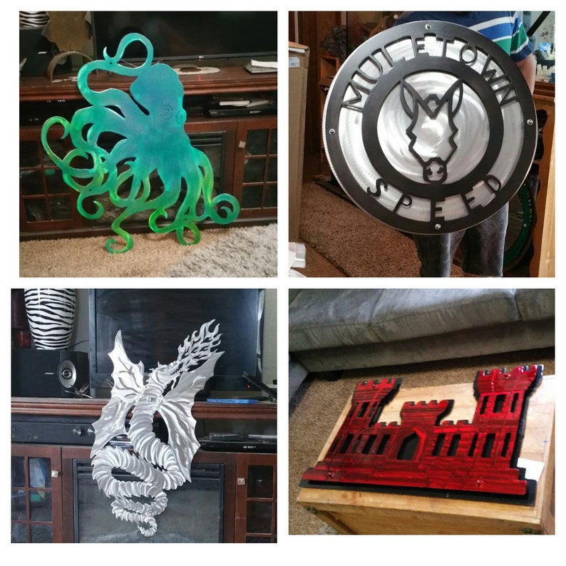 Custom metal wall art signs outdoor ETSY handmade Unique Etsy