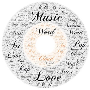 Tailored Vinyl Word Cloud, Artistic Custom Decor, Perfect for Home Office, Special Occasion Gift, Stylish Office Accessory Thoughtful Gift