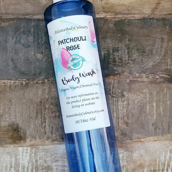 Patchouli Rose organic body wash