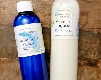 Eczema SET shampoo and conditioner soothing eczema shampoo scalp moisturizing shampoo