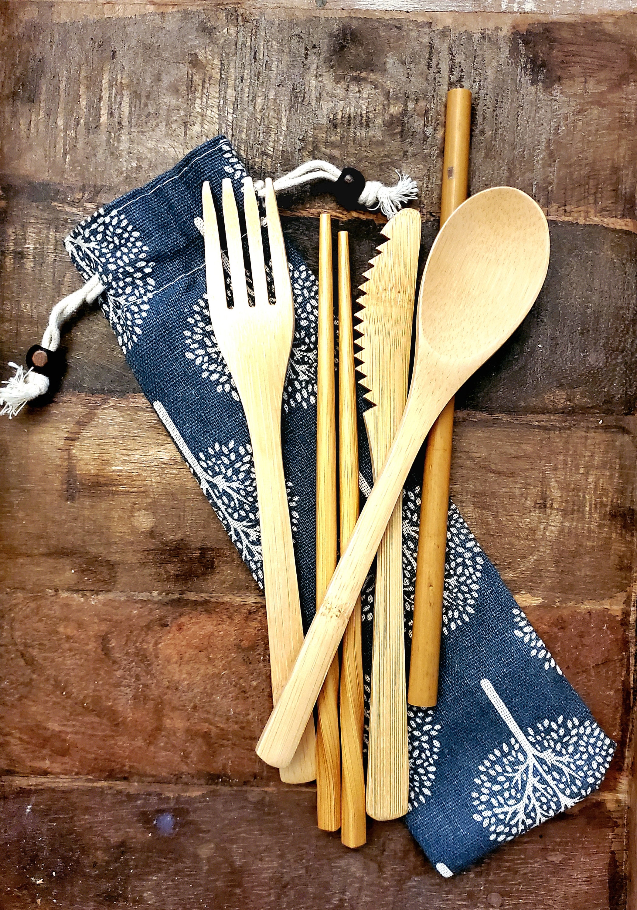 Ever Green Cloth  Bamboo Kitchen Cooking Utensils - Set of 3