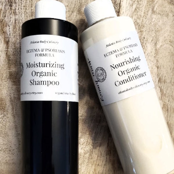 Organic eczema Shampoo OR conditioner natural eczema shampoo soothing organic shampoo