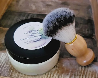 Organic shaving cream FREE brush unisex ANY SCENT