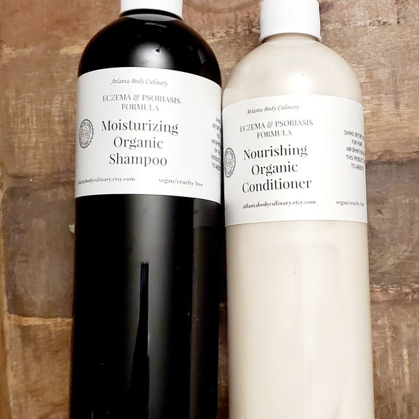 18 oz Dry scalp itchy flaky scalp Shampoo OR conditioner organic vegan cruelty free