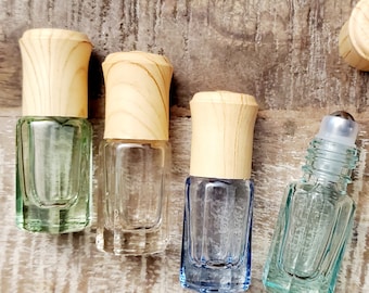 Sea Glass Roll on Fragrances choose your color natural roll on perfumes organic essential oil perfumes vegan roll on perfumes