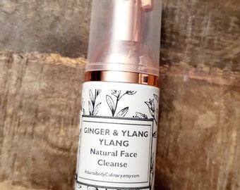Ginger & ylang ylang foaming facial wash organic face wash black friday