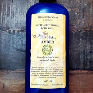 Bernstein sinnliche Body Wash flüssige Körperwäsche vegan Körperwäsche feuchtigkeitsspendende Körperwäsche nicht austrocknende Körperwäsche