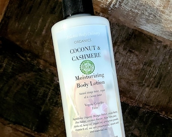 Coconut Cashmere lotion limited edition organic body lotion cashmere lotion coconut lotion vegan lotion