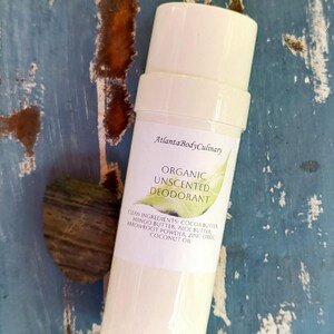 Organic Unscented Deodorant vegan deodorant fragrance free natural deodorant