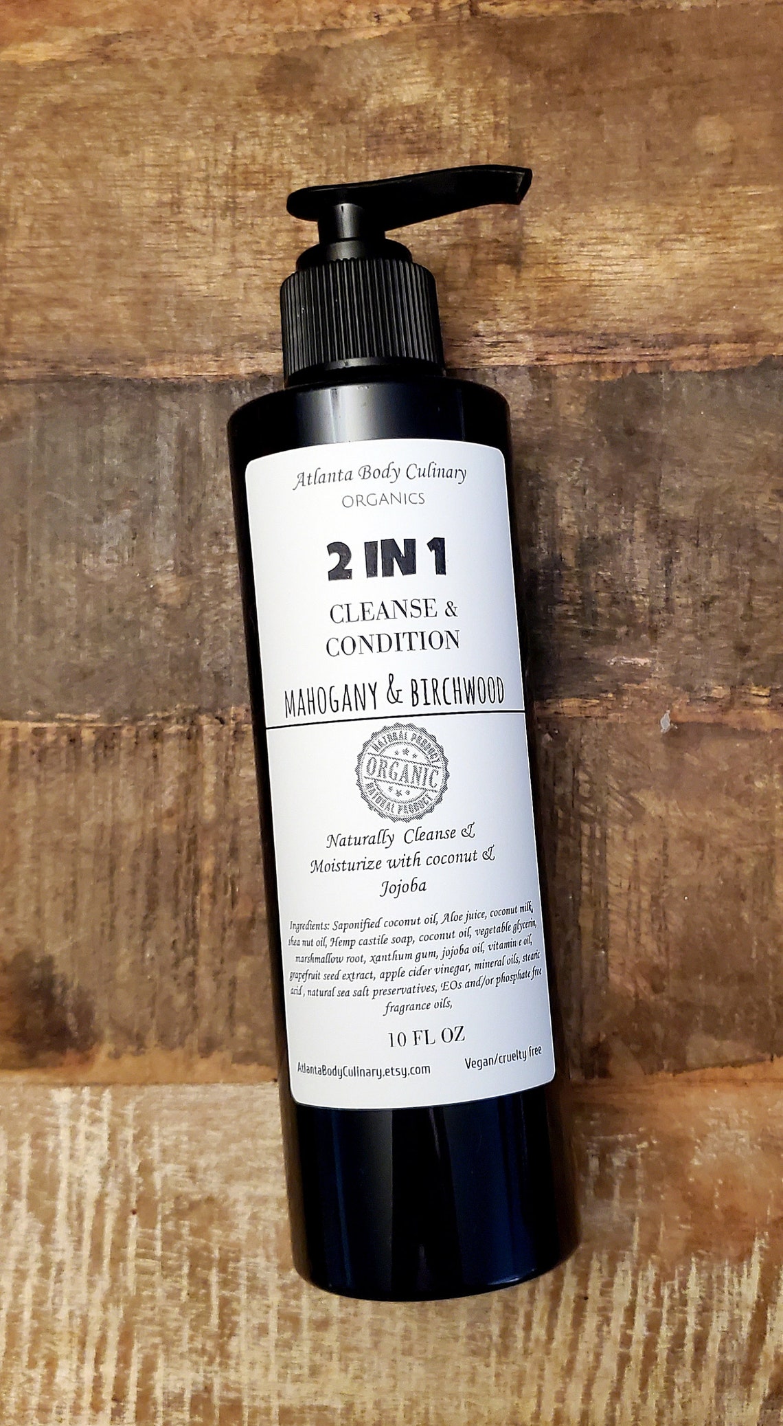 Organic 2 in 1 Shampoo and conditioner mens shampoo chemical Etsy