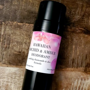 Hawaiian orchid & amber organic deodorant