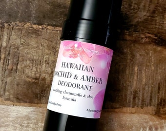 Hawaiian orchid & amber organic deodorant