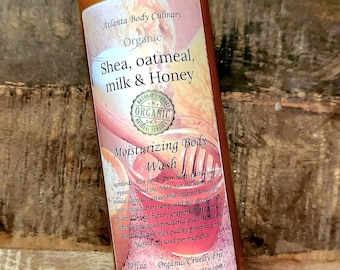 Shea oatmeal milk and honey organic body wash
