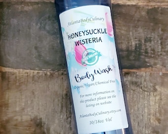 Honeysuckle Wisteria organic body wash