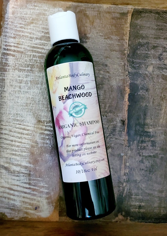 Mango Beachwood Organic shampoo vegan unscented shampoo sulfate free shampoo