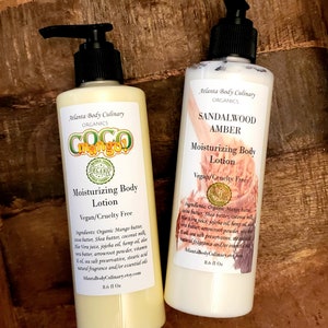 16oz Organic Lotion ANY SCENT Hemp, monoi & jojoba body lotion organic body lotion vegan body lotion silky organic body lotion