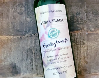 Pina Colada organic body wash