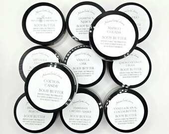 SALE Set of 11 body butters organic samples