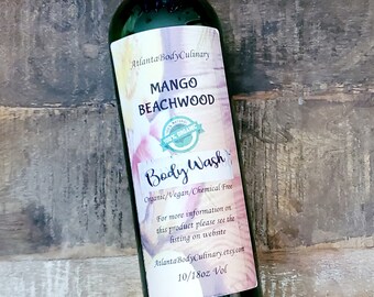 Mango Beachwood organic body wash