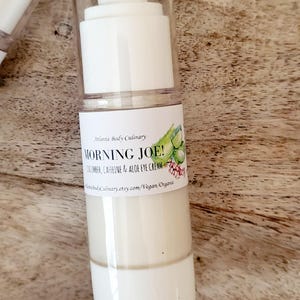 Caffeine & Cucumber Eye Cream Morning Joe caffeinated eye cream organic eye cream organic coffee cream coffee butter eye cream