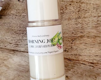 Caffeine & Cucumber Eye Cream Morning Joe caffeinated eye cream organic eye cream organic coffee cream coffee butter eye cream
