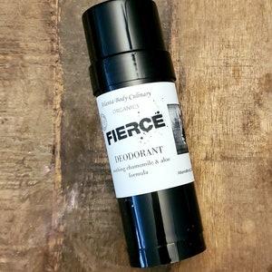 Fierce Mens organic deodorant 4 oz Chamomile deodorant organic  deodorant chamomile butter deodorant mango deodorant