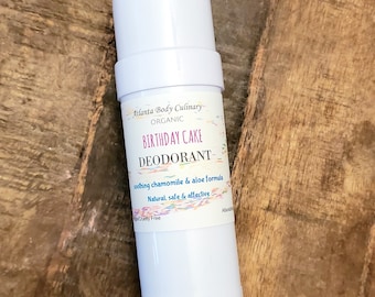 Birthday cake organic deodorant 4 oz cotton candy deodorant vegan cotton candy deodorant chamomile butter deodorant