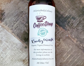 Coffee Shop organic body wash
