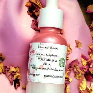 Rose Milk & Silk organic moisture surge smoothing serum rose serum organic serum facial moisture rehydrate