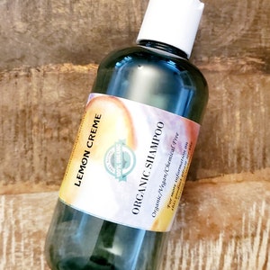 Lemon Vanilla Organic shampoo vegan unscented shampoo sulfate free shampoo