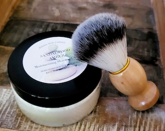 Organic Shaving cream & Brush set