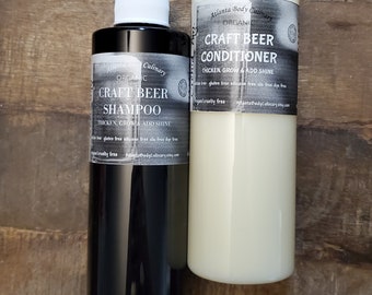 Craft Beer Shampoo Organic beer shampoo vegan beer shampoo craft beer soap beer conditioner hair growth shampoo