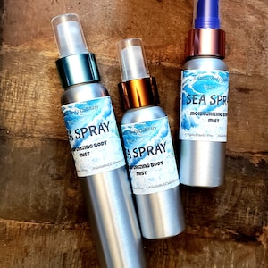 Sea Spray moisturizing body mist vegan perfume organic perfume natural body mist vegan body mist