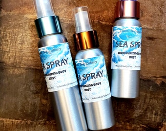 Sea Spray moisturizing body mist vegan perfume organic perfume natural body mist vegan body mist