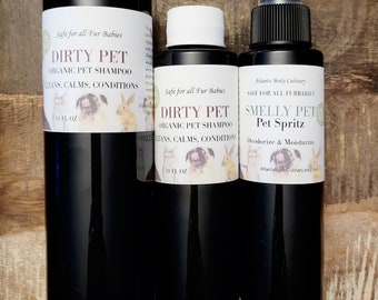 Dirty Dog-Organic Dog Shampoo conditioner vegan pet vegan dog rinse itchy dog shampoo smelly dog shampoo conditioning pet shampoo