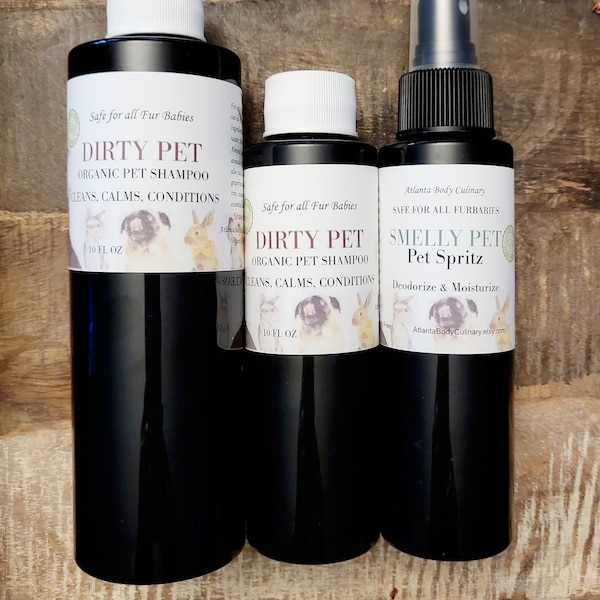 Dirty Dog-Organic Dog Shampoo conditioner vegan pet vegan dog rinse itchy dog shampoo smelly dog shampoo conditioning pet shampoo