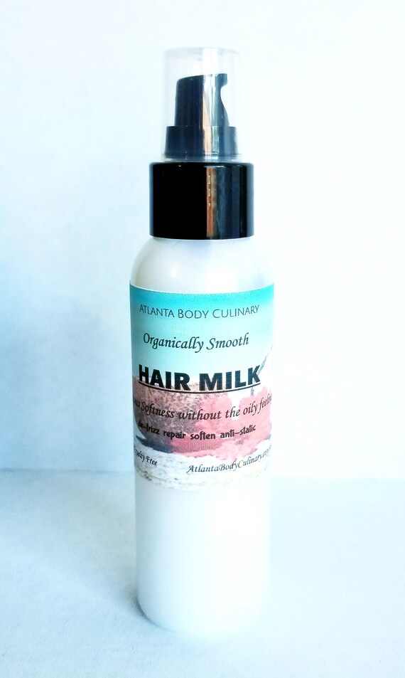 Organic Hair Milk Leave In Hair Milk Conditioner Anti Frizz Etsy