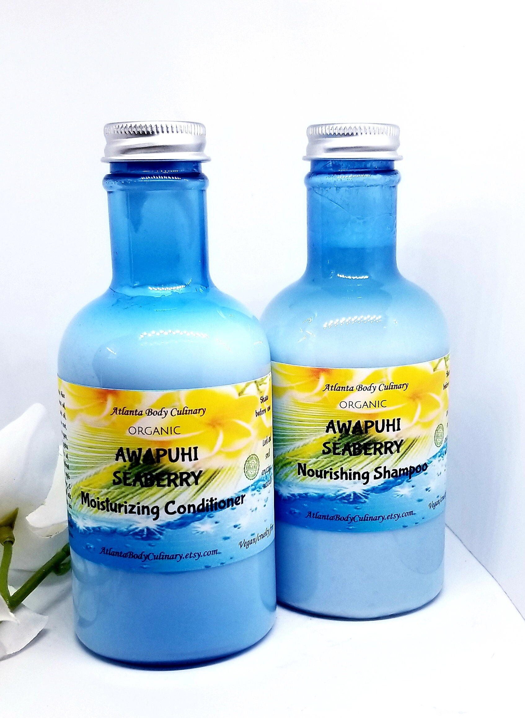 Awapuhi Seaberry Set Organic Shampoo Organic Conditioner Vegan Etsy