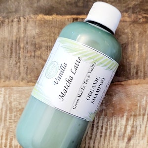 Vanilla Matcha Latte Organic shampoo vegan unscented shampoo sulfate free shampoo