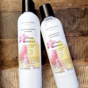 Mango Hibiscus set with Beechwood shampoo and conditioner set organic shampoo organic conditioner vegan shampoo vegan conditioner